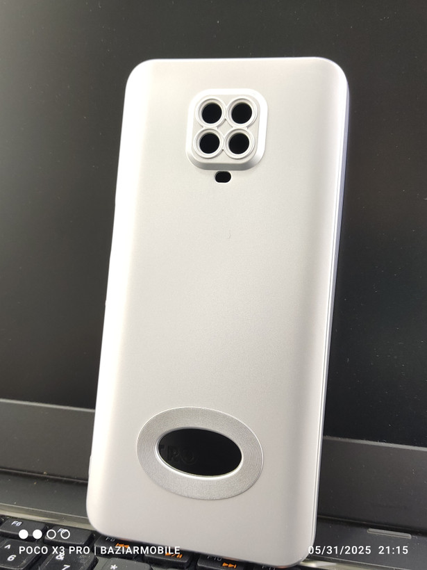 قاب ساده رنگ نقره ای Redmi note 9s / Redmi note 9 pro