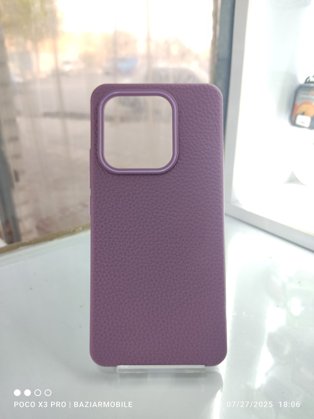 قاب کروکودیل بدون مگ سیف گوشی Redmi Note 14 4g رنگ بنفش