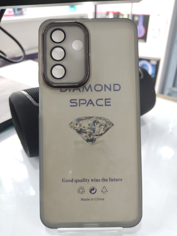 قاب Diamond Space ژله ای محافظ لنز گلس دار Samsung Galaxy A26 - مشکی