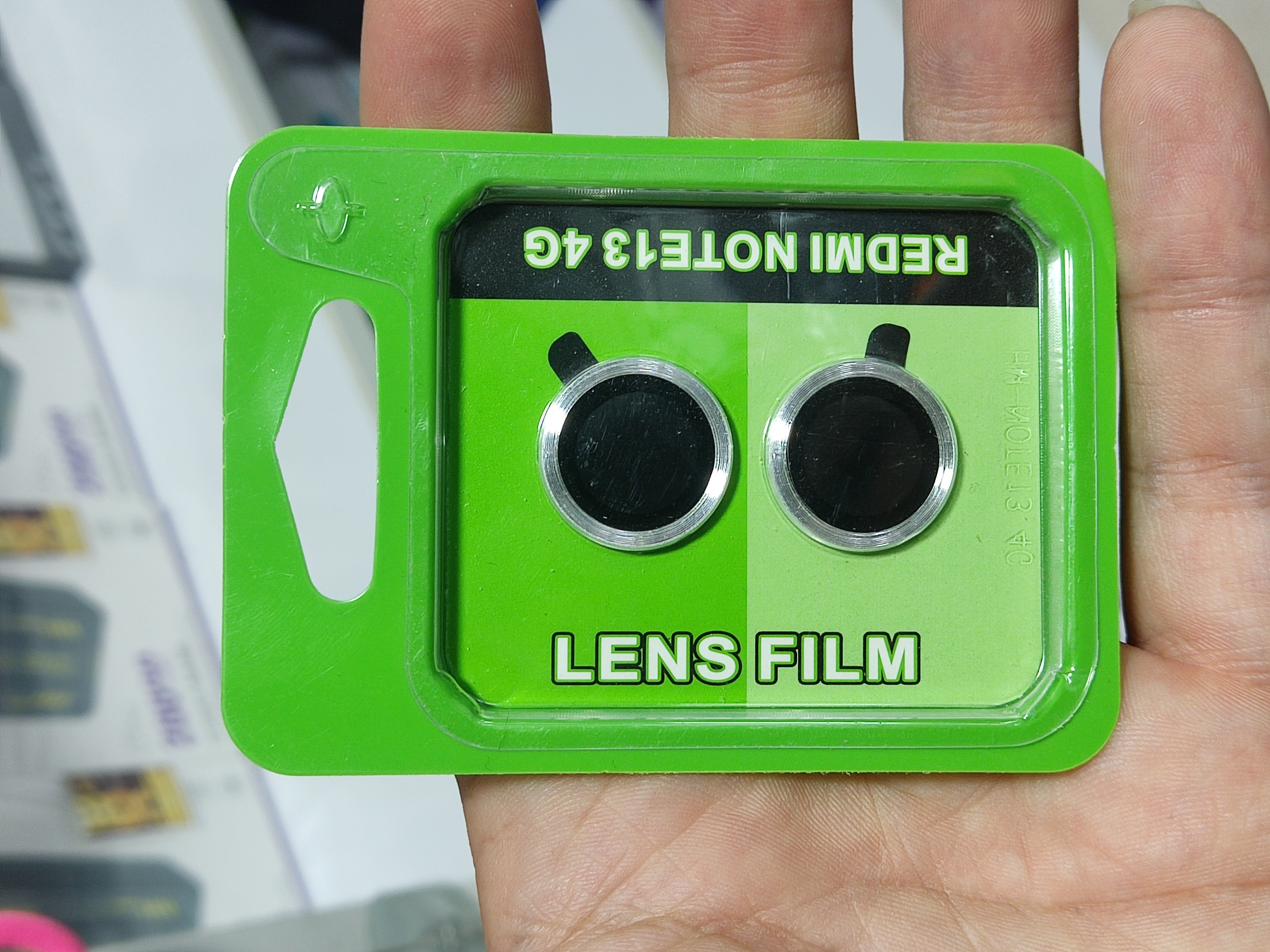 محافظ لنز دوربین گوشی Redmi Note 13 4g رنگ نقره ای