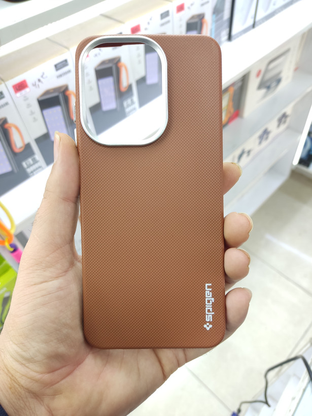 قاب Spigen سوزنی لنز سیلور Xiaomi Redmi A5 / Poco C71 - قهوه ای