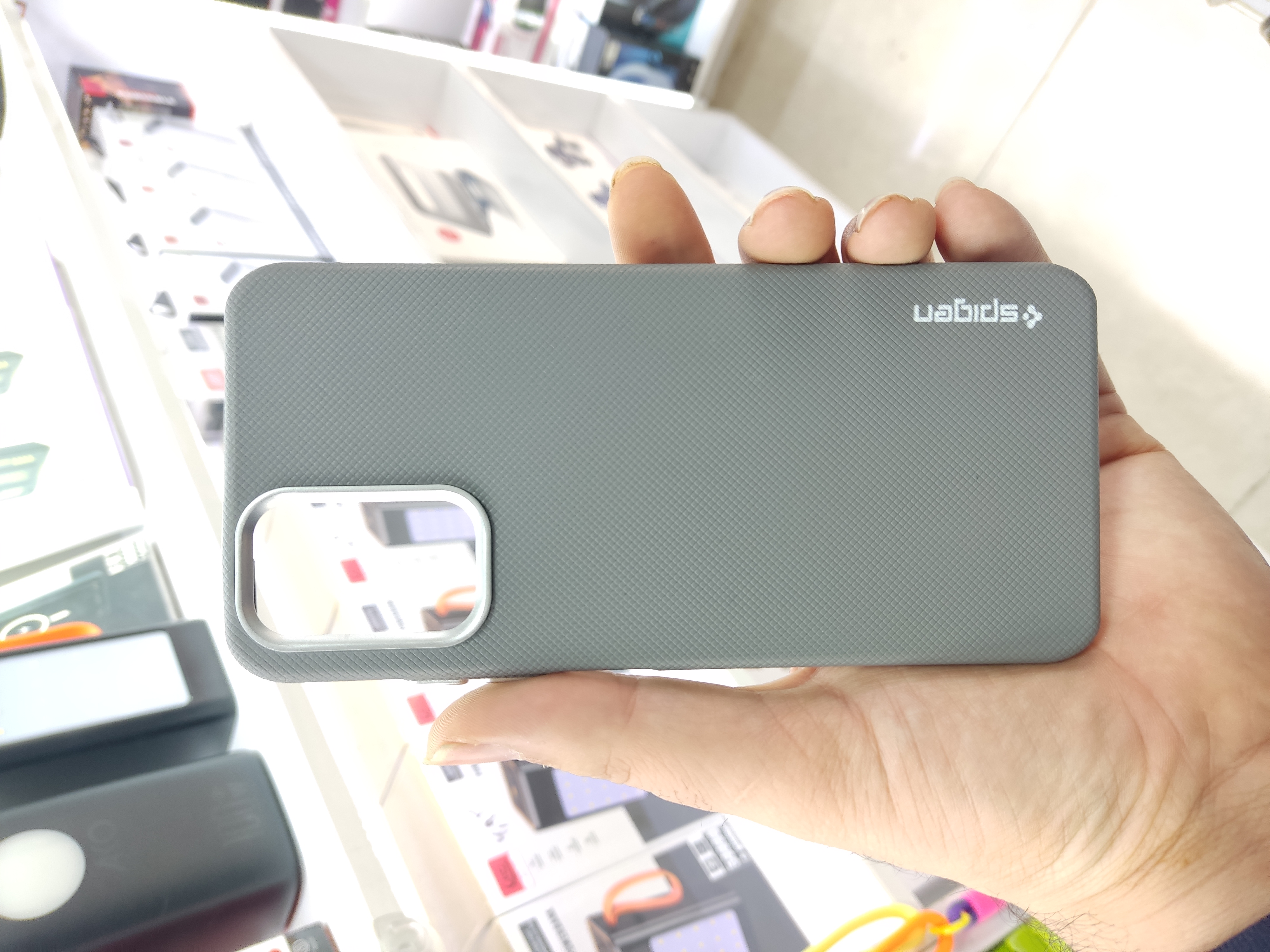 قاب Spigen سوزنی لنز سیلور Xiaomi Redmi Note 10 4G / Redmi Note 10S / Poco M5S - خاکستری