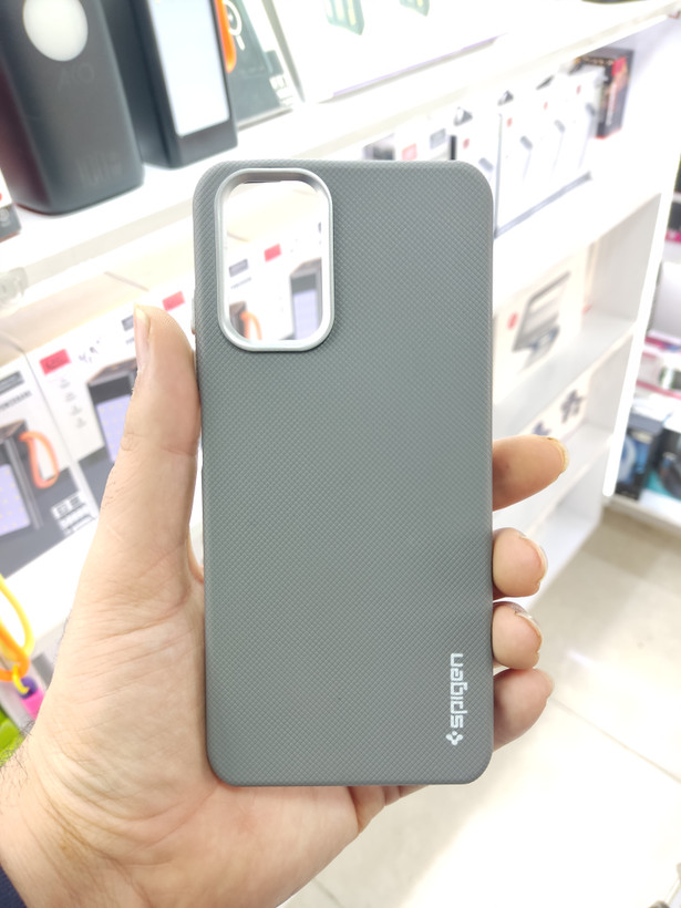 قاب Spigen سوزنی لنز سیلور Xiaomi Redmi Note 10 4G / Redmi Note 10S / Poco M5S - خاکستری