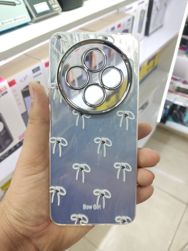 قاب فانتزی طرح پاپیون سفید دارای محافظ لنز برجسته گوشی Xiaomi Redmi 14C / Poco C75