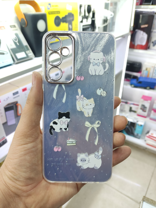 قاب فانتزی طرح بچه گربه دارای محافظ لنز برجسته گوشی Samsung A05s