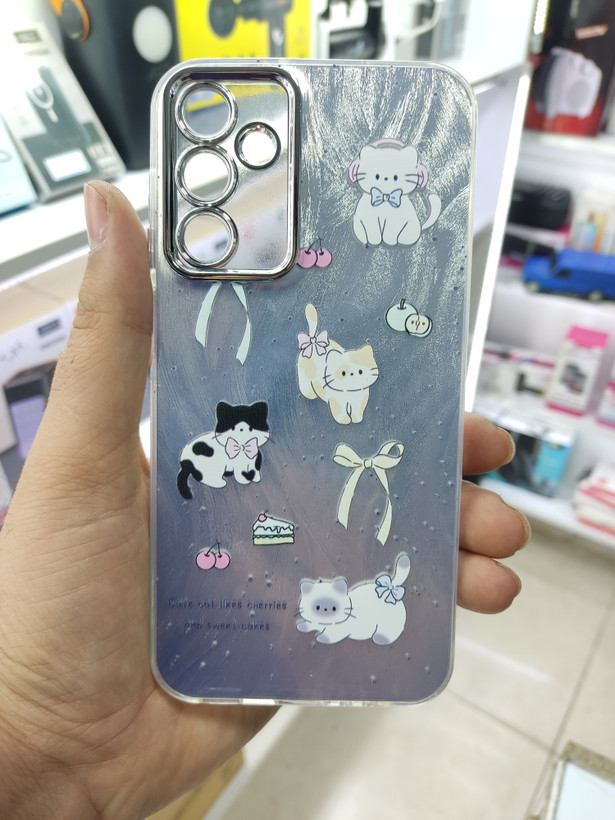 قاب فانتزی طرح بچه گربه دارای محافظ لنز برجسته گوشی Samsung A15