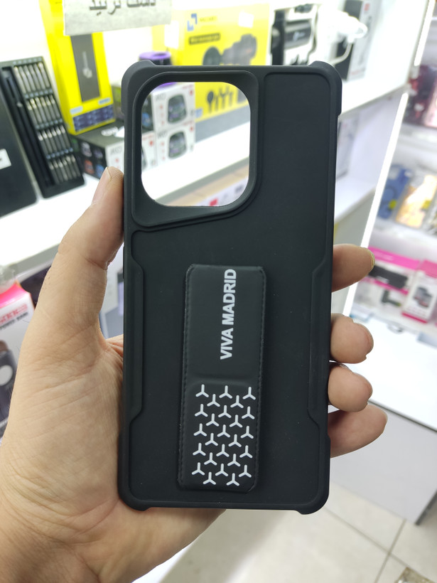 قاب اسپورت مردانه مشکی مدل viva Madrid هولدر شو گوشی Xiaomi Redmi Note 13 4g