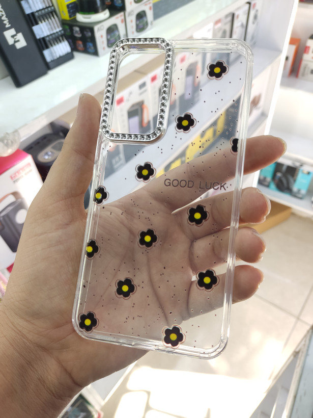 قاب شفاف ژله ای Flower محافظ لنز کروم Samsung Galaxy A17 / A26