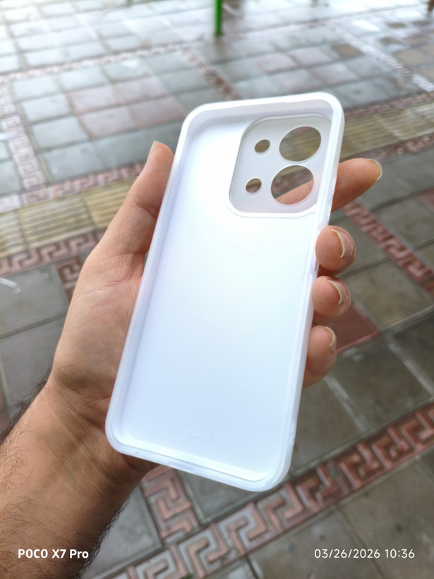 قاب فانتزی دو تیکه مگسیف رنگی گوشی Xiaomi Redmi 15C / POCO C85 رنگ سفید