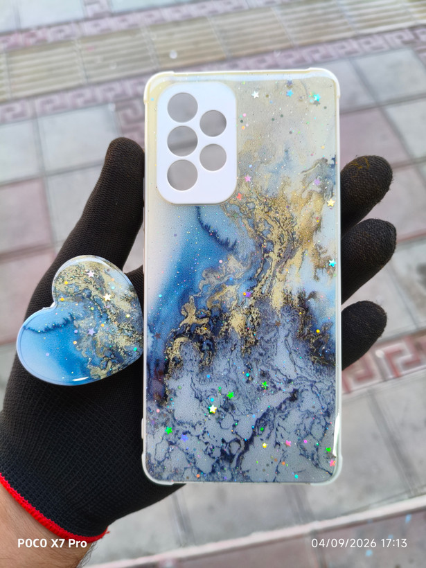 قاب رزینی اکلیلی به همراه پاپ سوکت گوشی Samsung A53