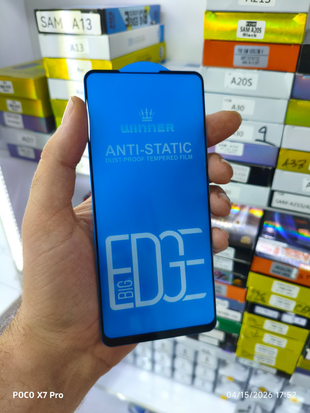 محافظ صفحه نمایش شیشه ای برند winner آنتی استاتیک گوشی Samsung Galaxy A21s / F52 / Poco X3 GT / Poco F4 GT / Redmi Note 10 Pro 5G