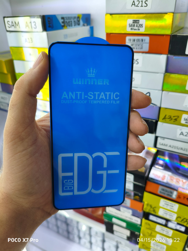 محافظ صفحه نمایش شیشه ای برند winner آنتی استاتیک گوشی Samsung Galaxy S25 FE/ S24 FE / A57 / A37 / A56 / A36
