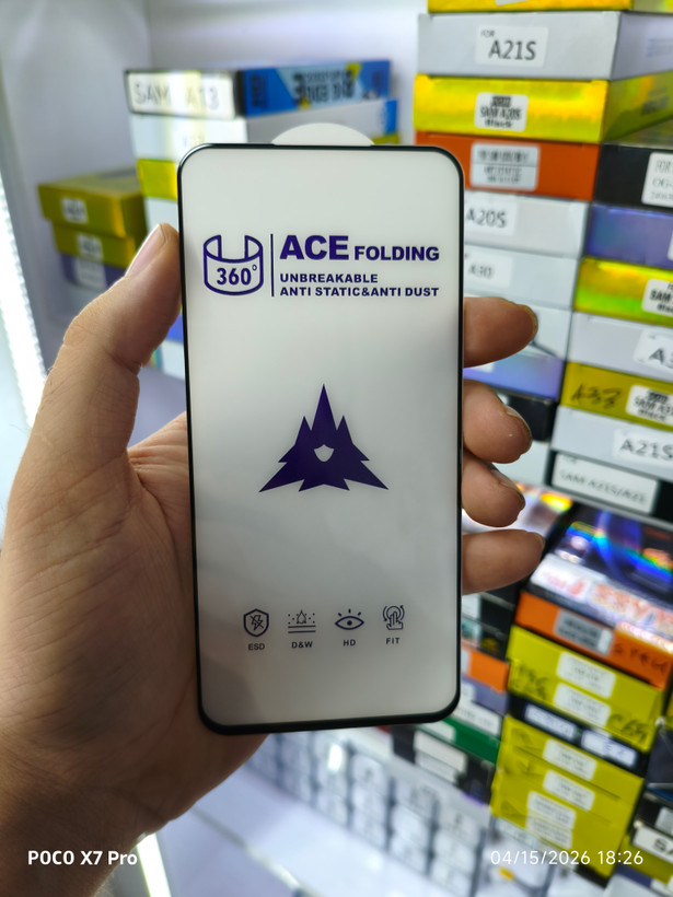 محافظ صفحه نمایش شیشه ای برند ACE آنتی استاتیک گوشی Samsung Galaxy A54 / S23FE