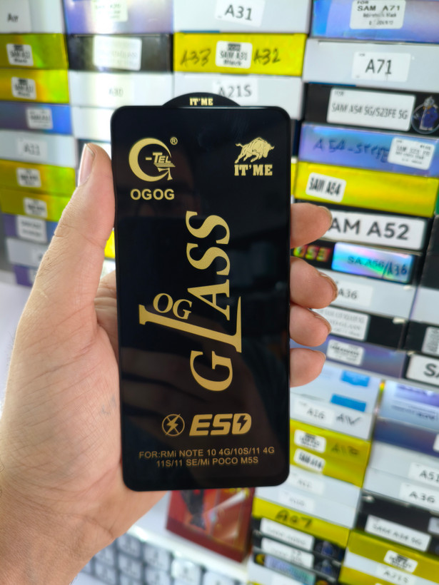 محافظ صفحه نمایش شیشه ای برند og class آنتی استاتیک گوشی Xiaomi Redmi Note 12S / Redmi Note 11 4G / Redmi Note 11S / Redmi Note 10 4G / Redmi Note 10S / Poco M5S / Poco M4 Pro 4G