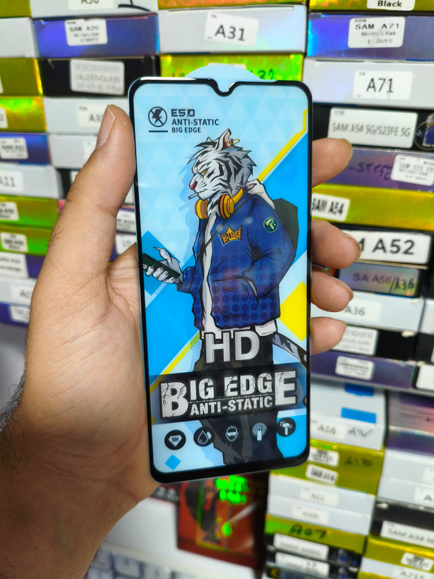 محافظ صفحه نمایش شیشه ای برند BIG EDGE آنتی استاتیک گوشی Xiaomi Redmi A3 / A3x / Redmi 10C / Redmi 12C / Redmi 11A / Redmi 10 Power / Poco C40 / Poco C55 / C61