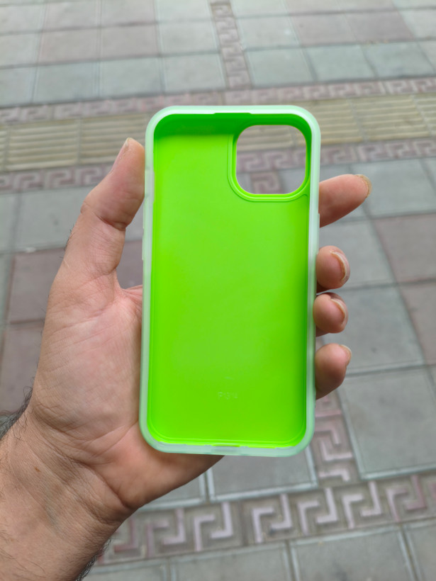قاب Cute Puppy دولایه عروسک برجسته استندشو آینه ای Apple iPhone 13 / iPhone 14 - سبز