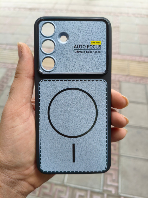 قاب Auto Focus مستطیلی طرح مگ سیف محافظ لنزدار Samsung Galaxy S25 FE