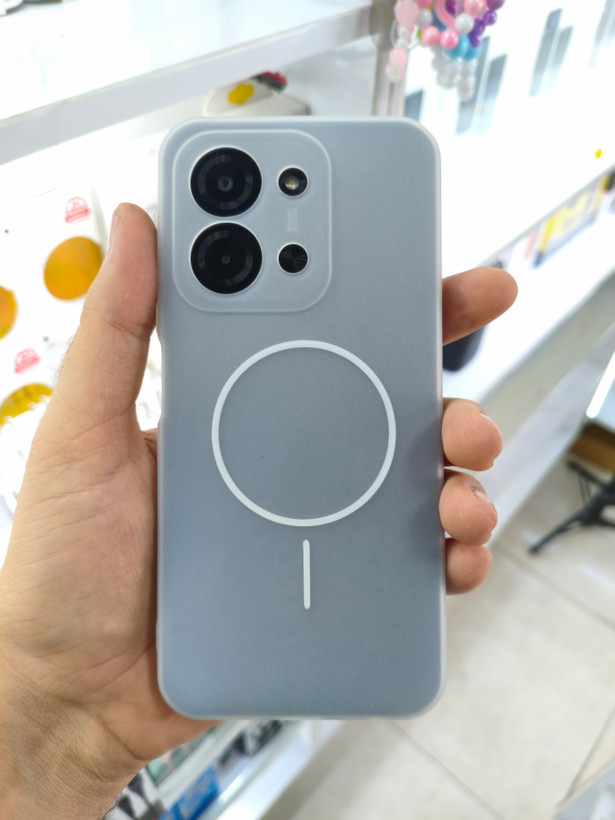 قاب فانتزی دو تیکه مگسیف رنگی گوشی Xiaomi Redmi 15C / POCO C85 رنگ مشکی