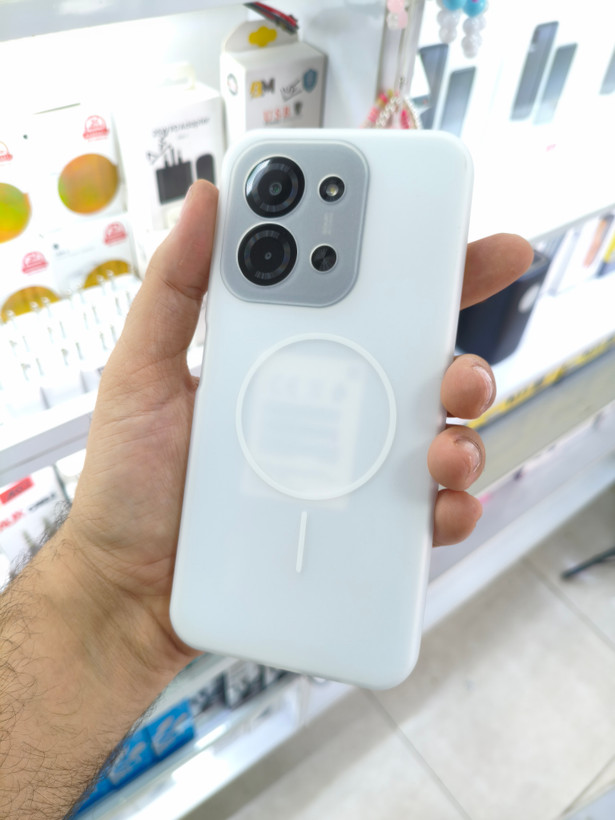 قاب فانتزی دو تیکه مگسیف رنگی گوشی Xiaomi Redmi 15C / POCO C85 رنگ سفید