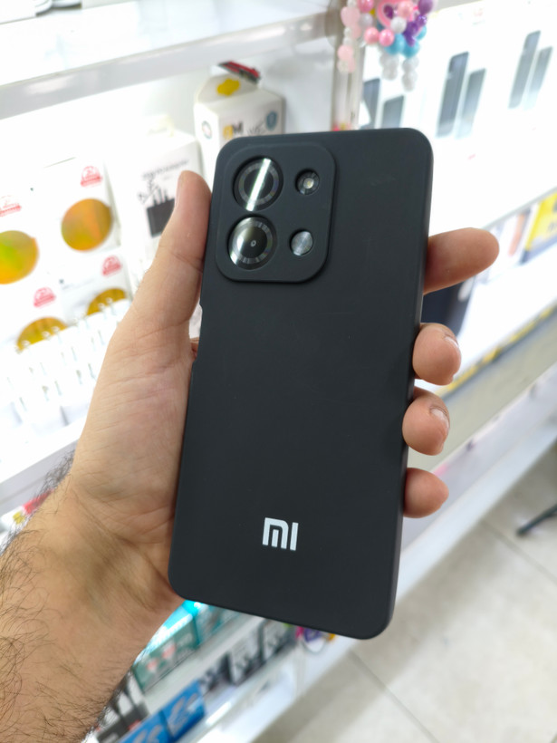 قاب سیلیکونی داخل مخمل کیفیت عالی گوشی Xiaomi Redmi 15C / Poco C85 رنگ مشکی