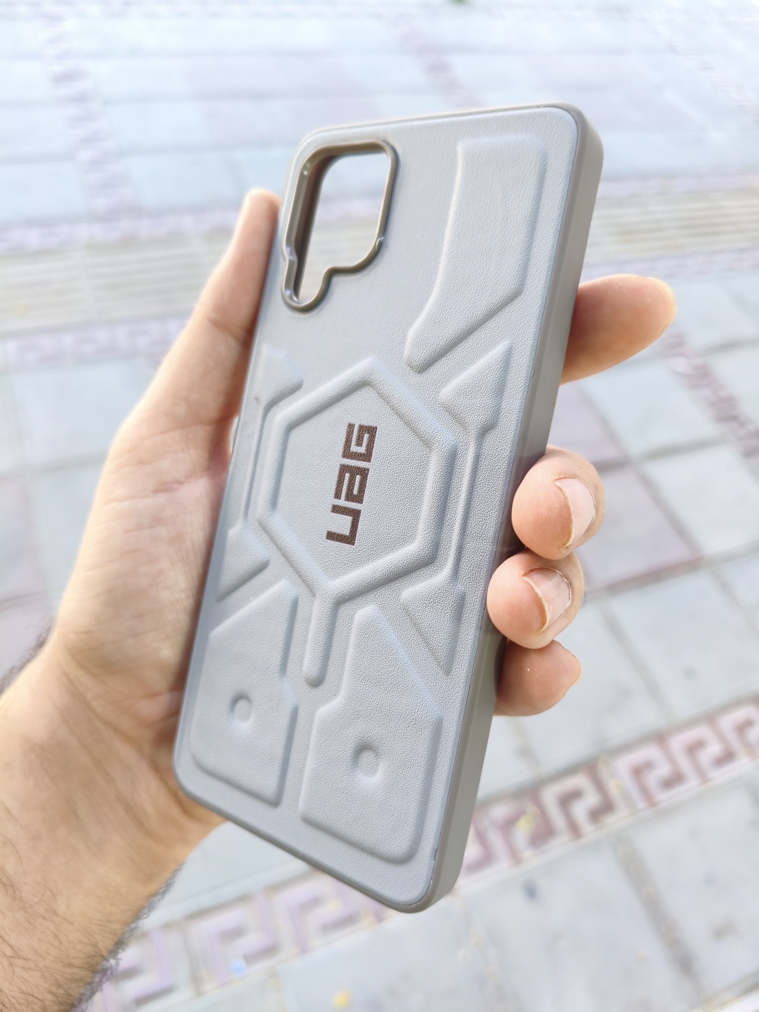 قاب UAG کیفیت عالی گوشی Samsung A12 رنگ خاکستری