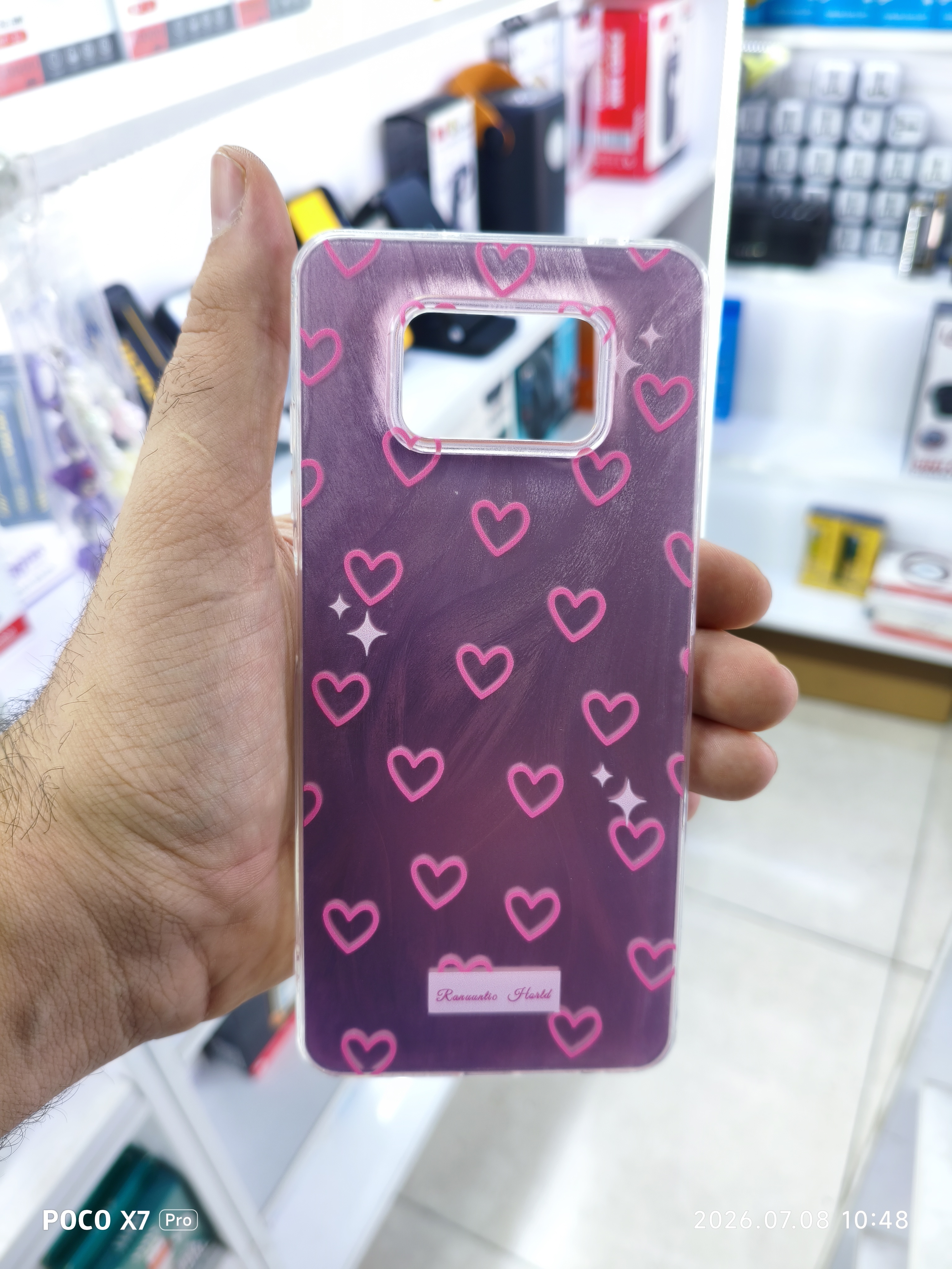 قاب فانتزی قلب صورتی گوشی Xiaomi Poco X3