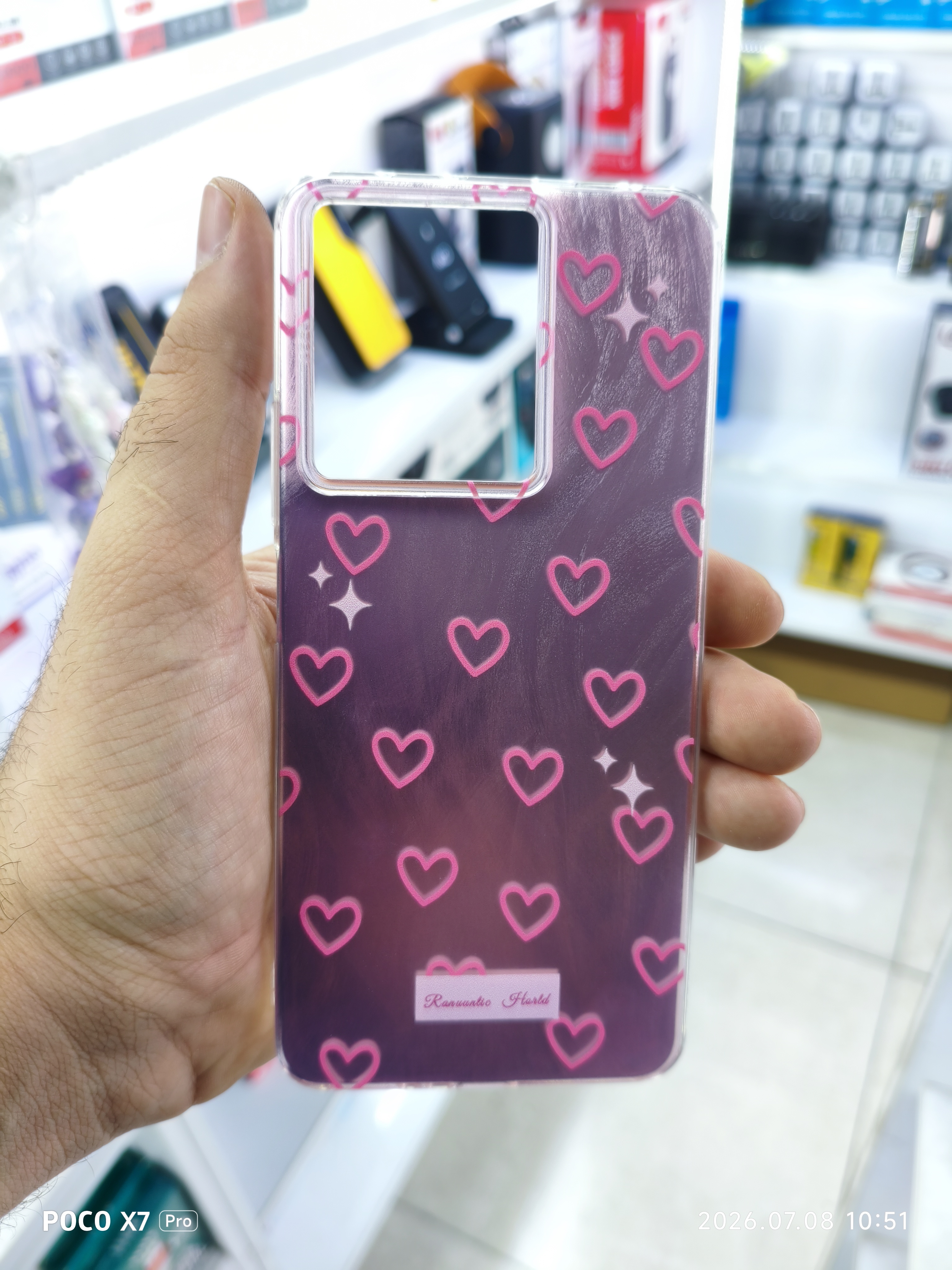 قاب فانتزی قلب صورتی گوشی Xiaomi Redmi Note 13 4g
