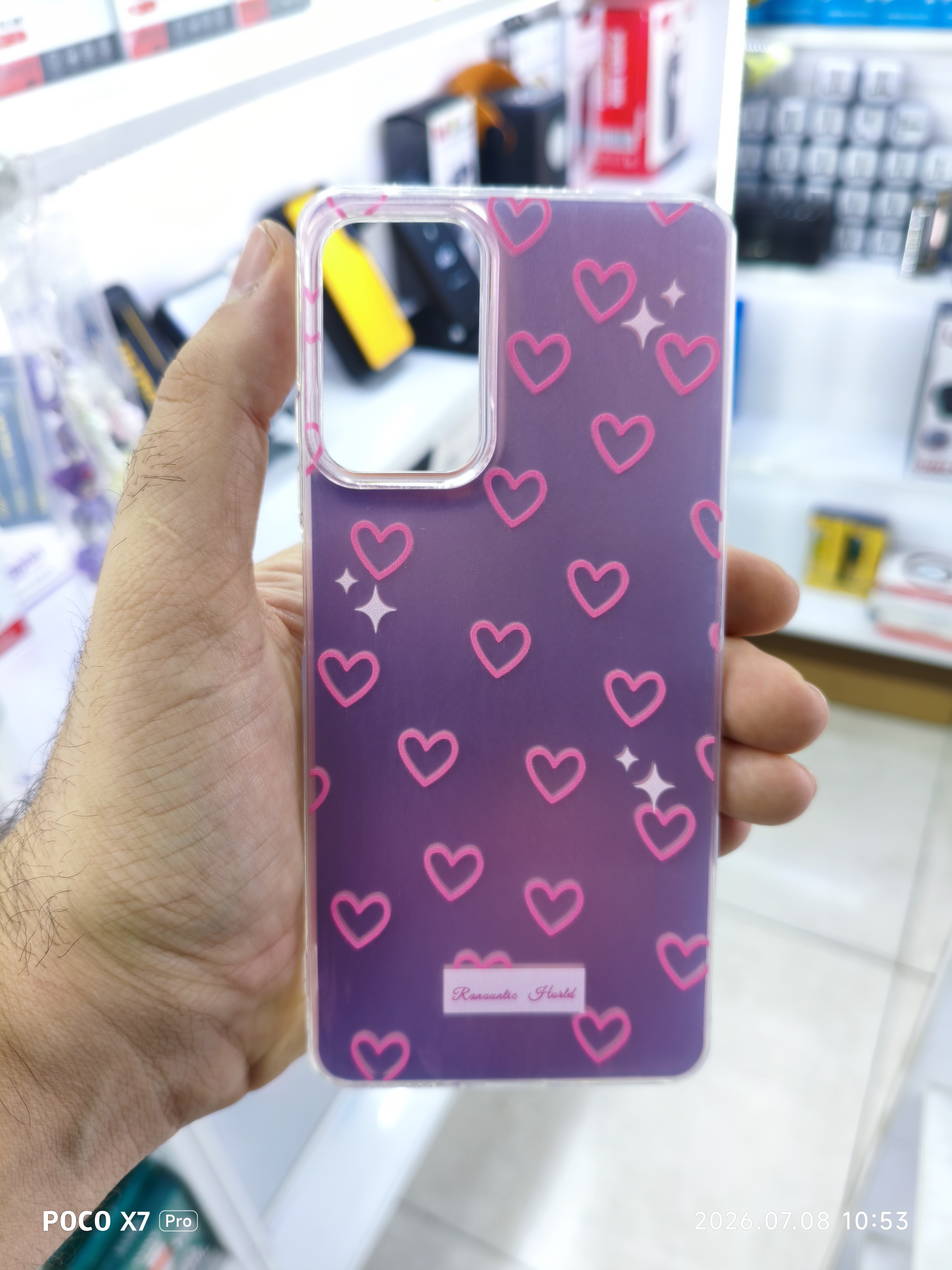 قاب فانتزی قلب صورتی گوشی Xiaomi Redmi Note 12 pro 4g / Note 11 pro 4g