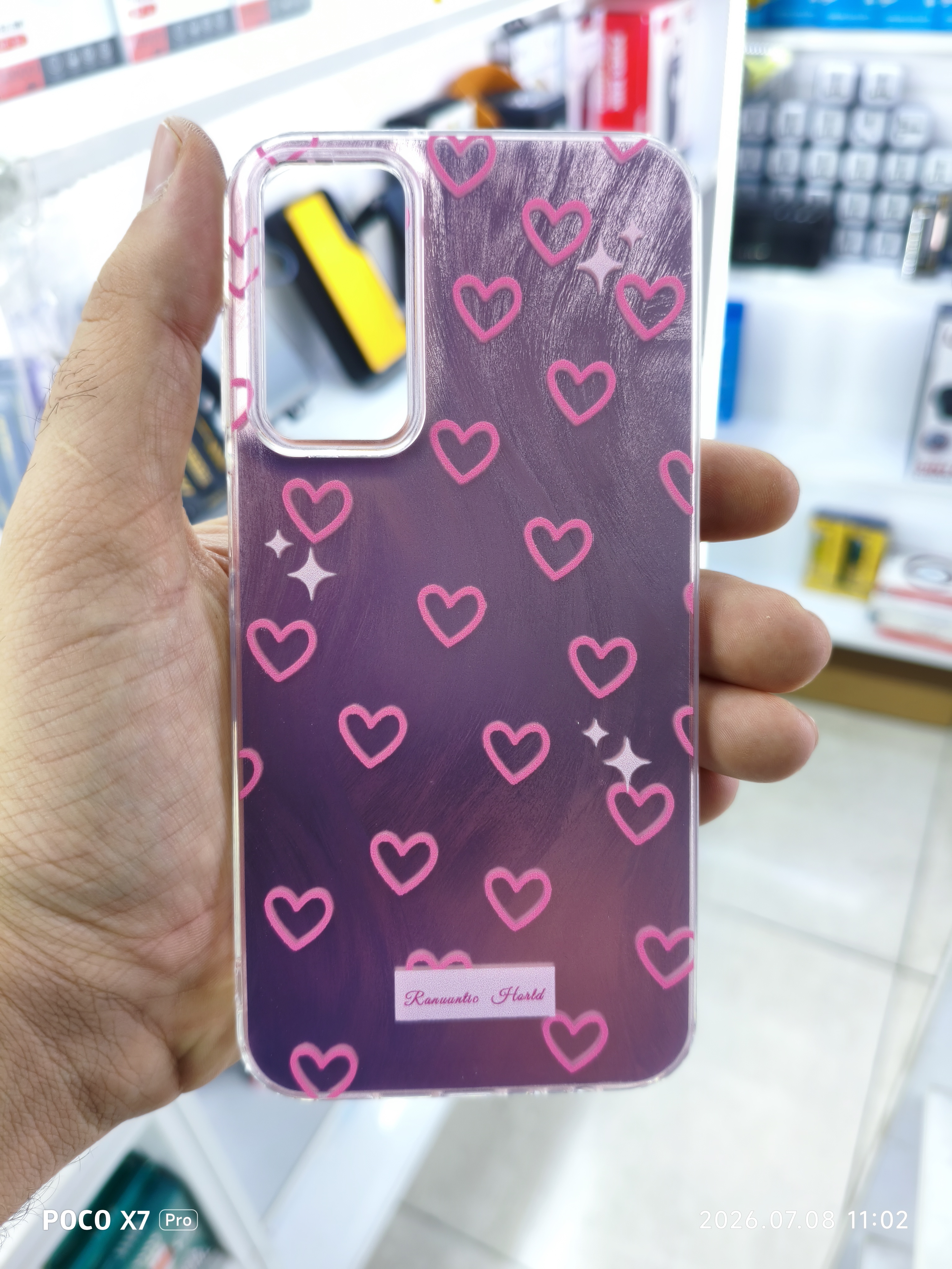 قاب فانتزی قلب صورتی گوشی Samsung A15