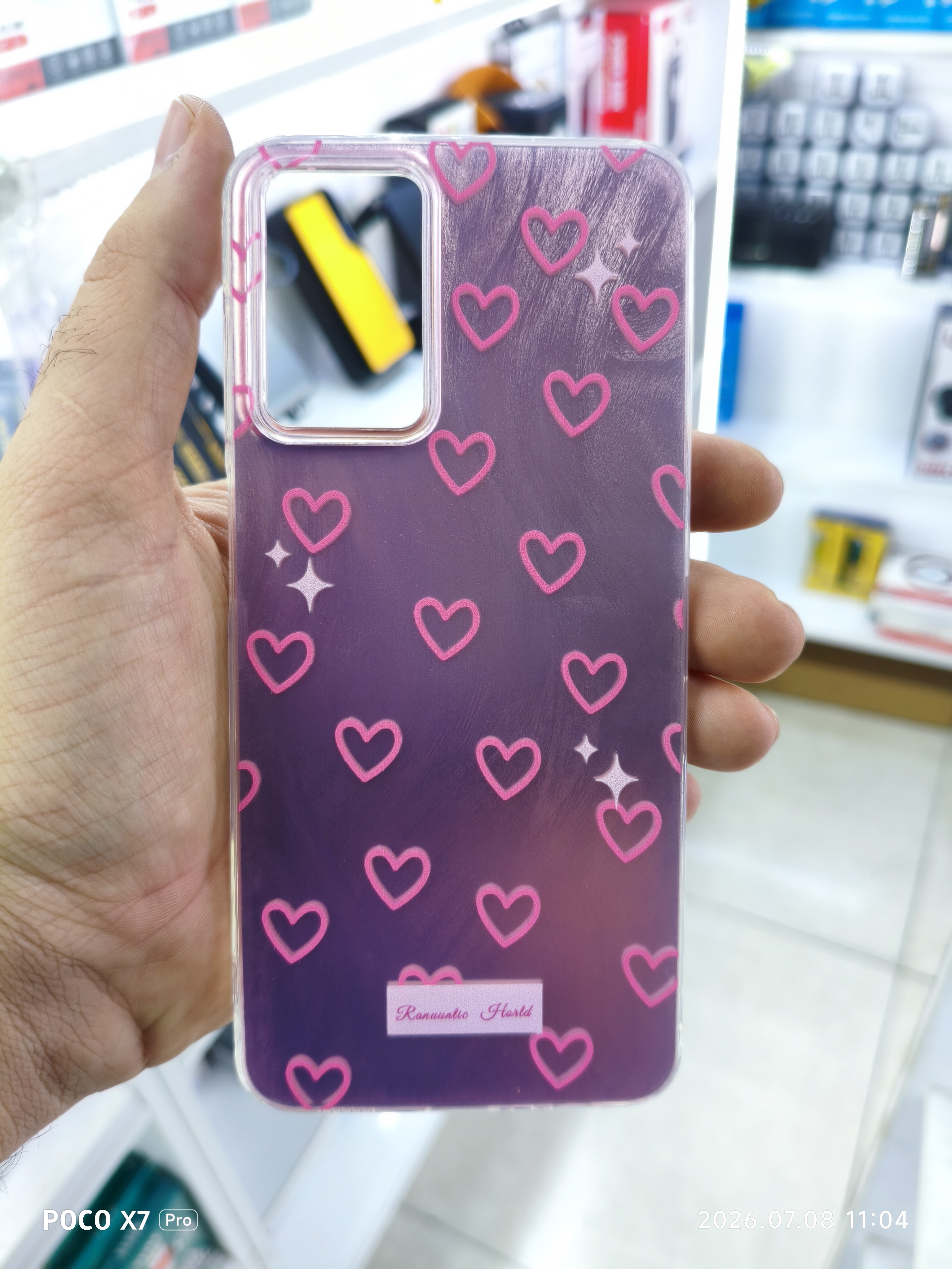 قاب فانتزی قلب صورتی گوشی Samsung A13 / A23 / A32 5g