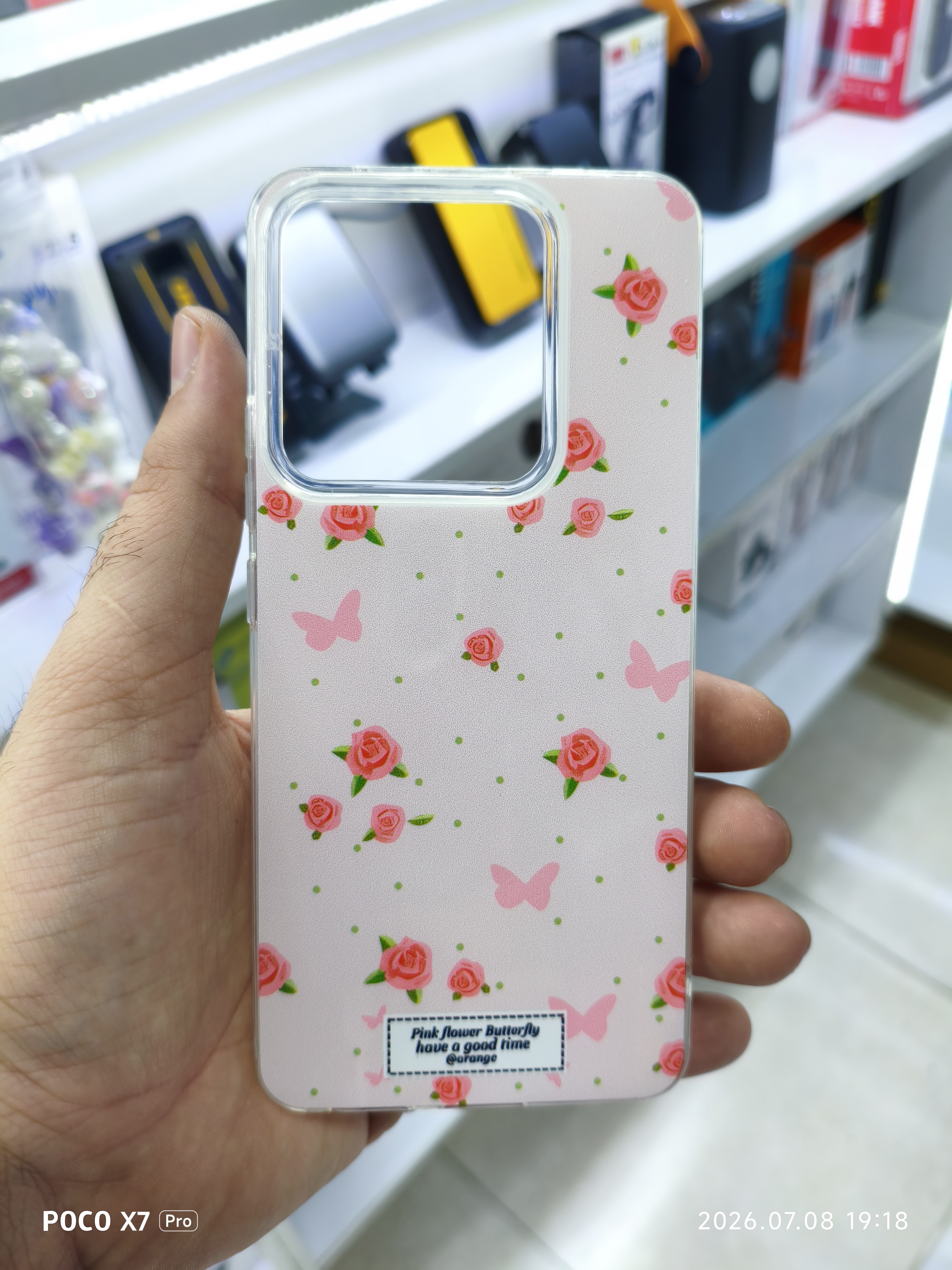 قاب گل رز فانتزی گوشی Xiaomi Redmi Note 14 4g