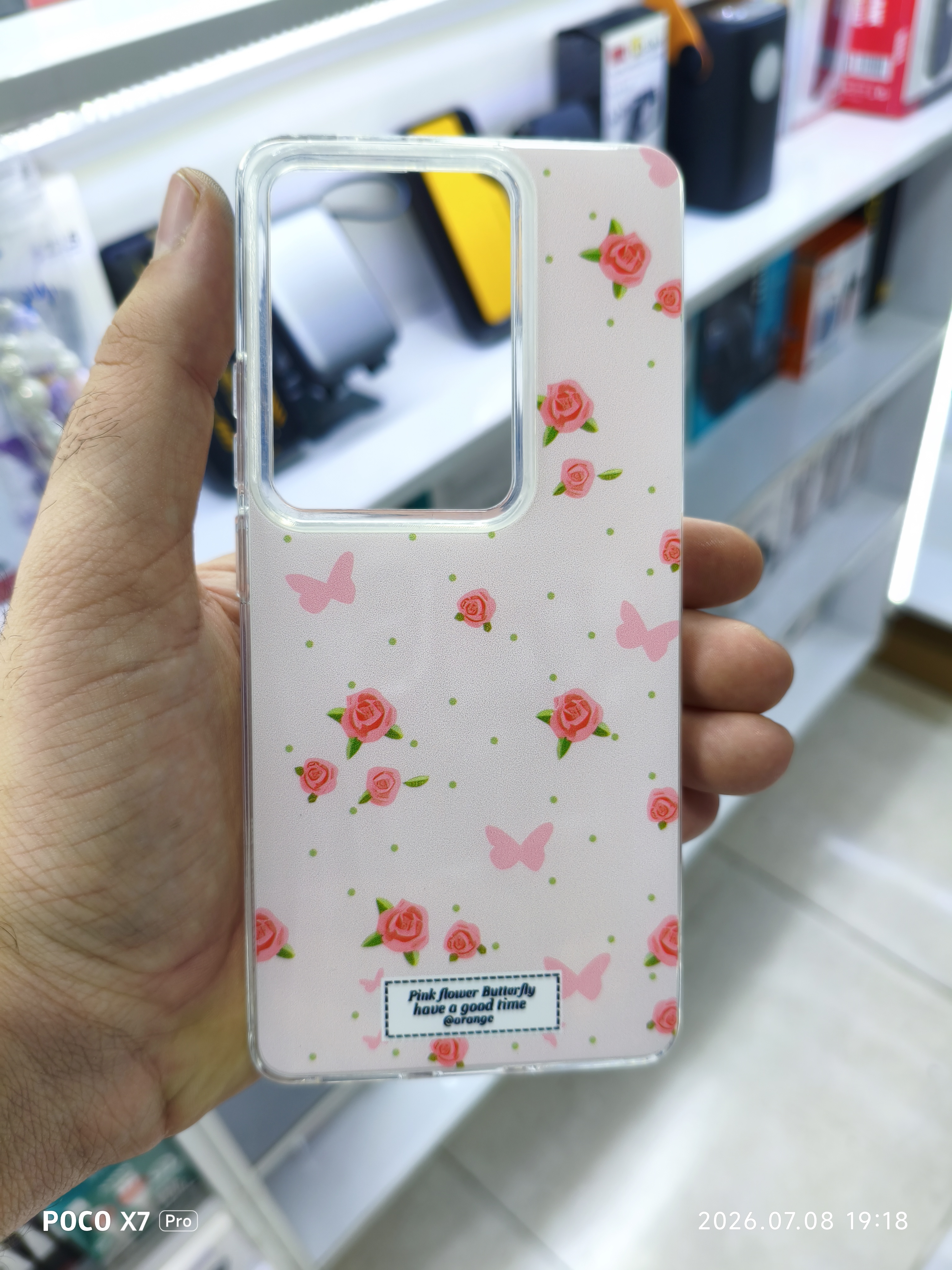 قاب گل رز فانتزی گوشی Xiaomi Redmi Note 13 pro 4g / note 14 s