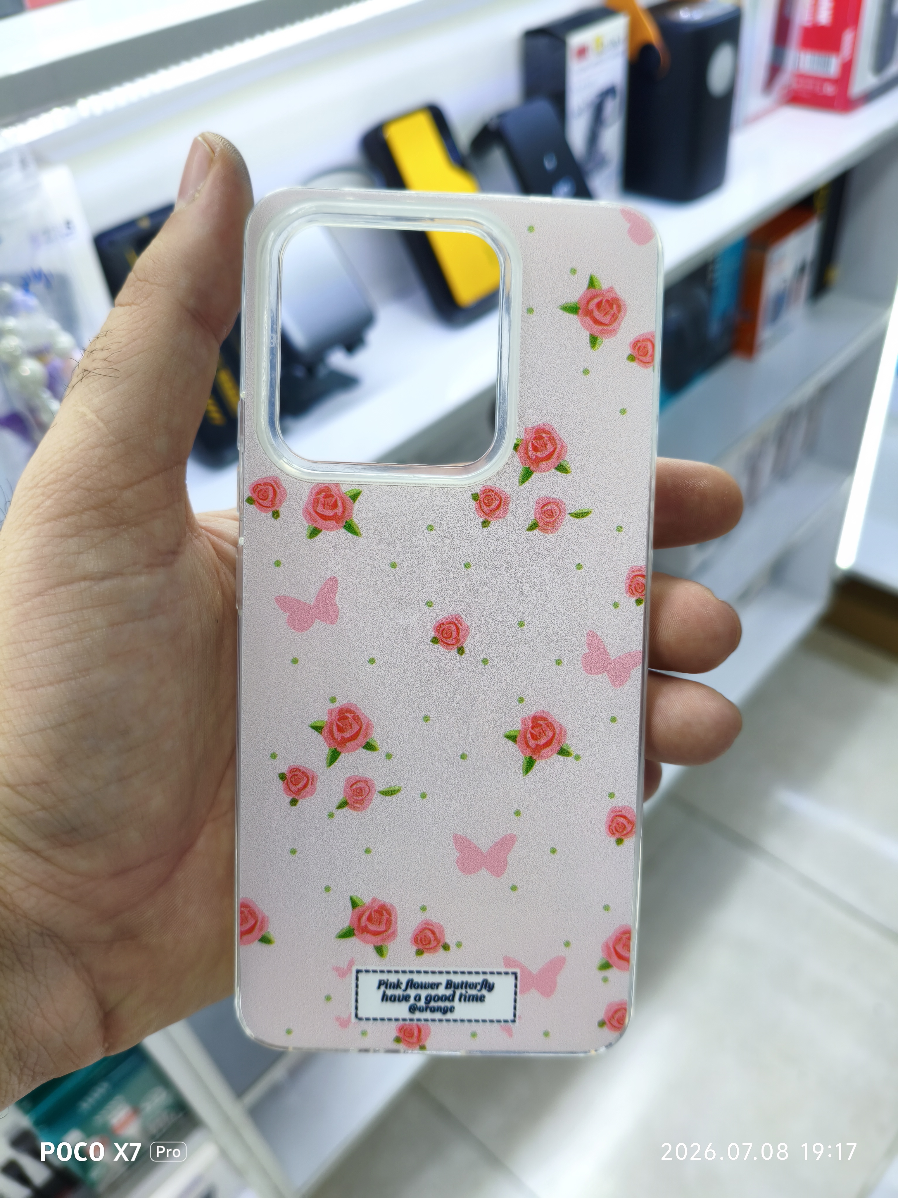قاب گل رز فانتزی گوشی Xiaomi Redmi Note 13 4g