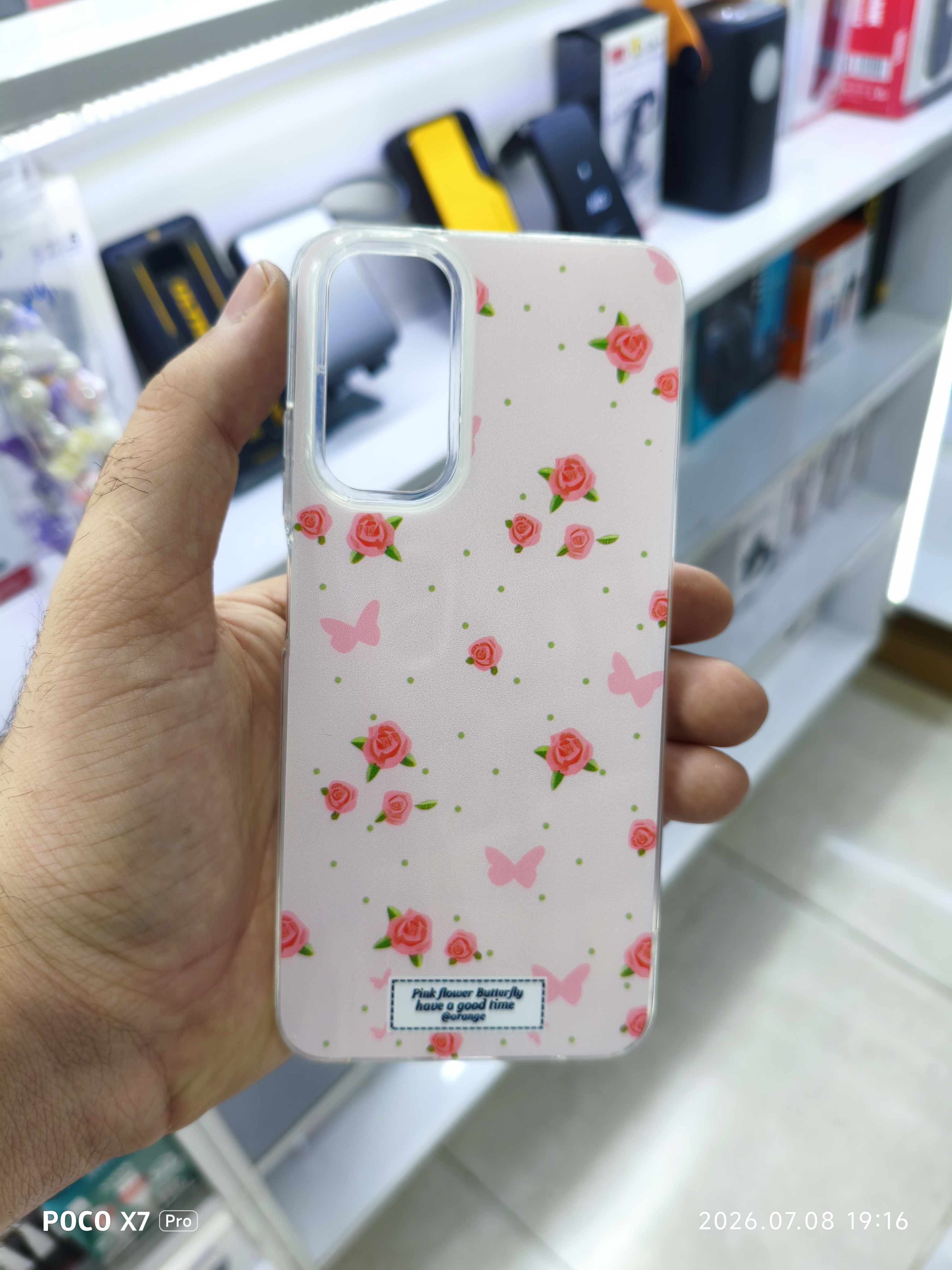 قاب گل رز فانتزی گوشی Xiaomi Redmi Note 11 4g/note 11s/note 12s