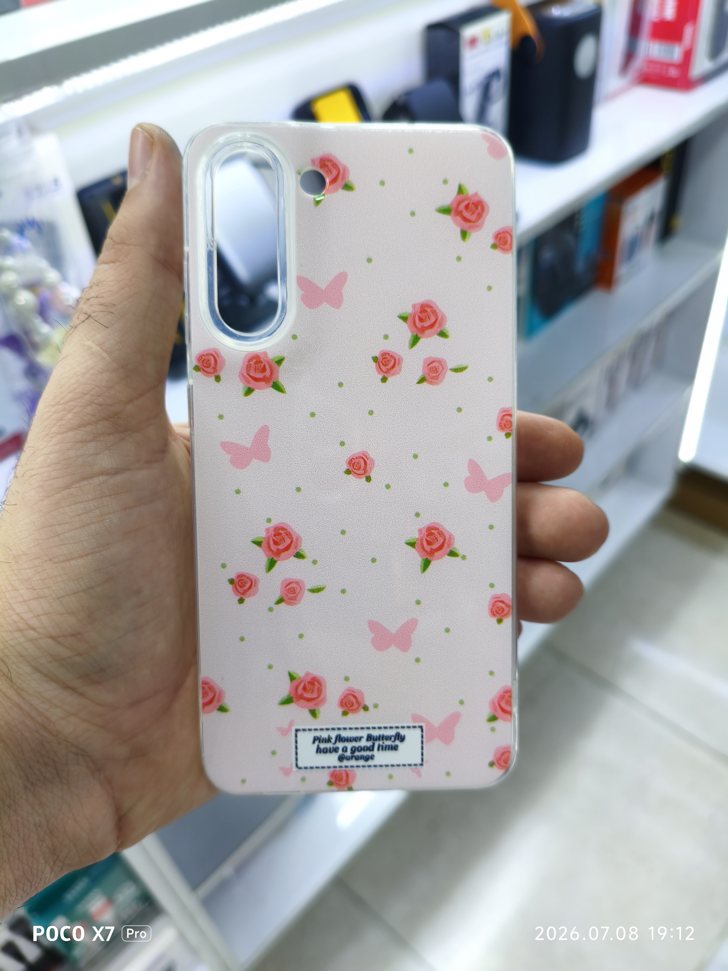 قاب گل رز فانتزی گوشی Samsung S21FE