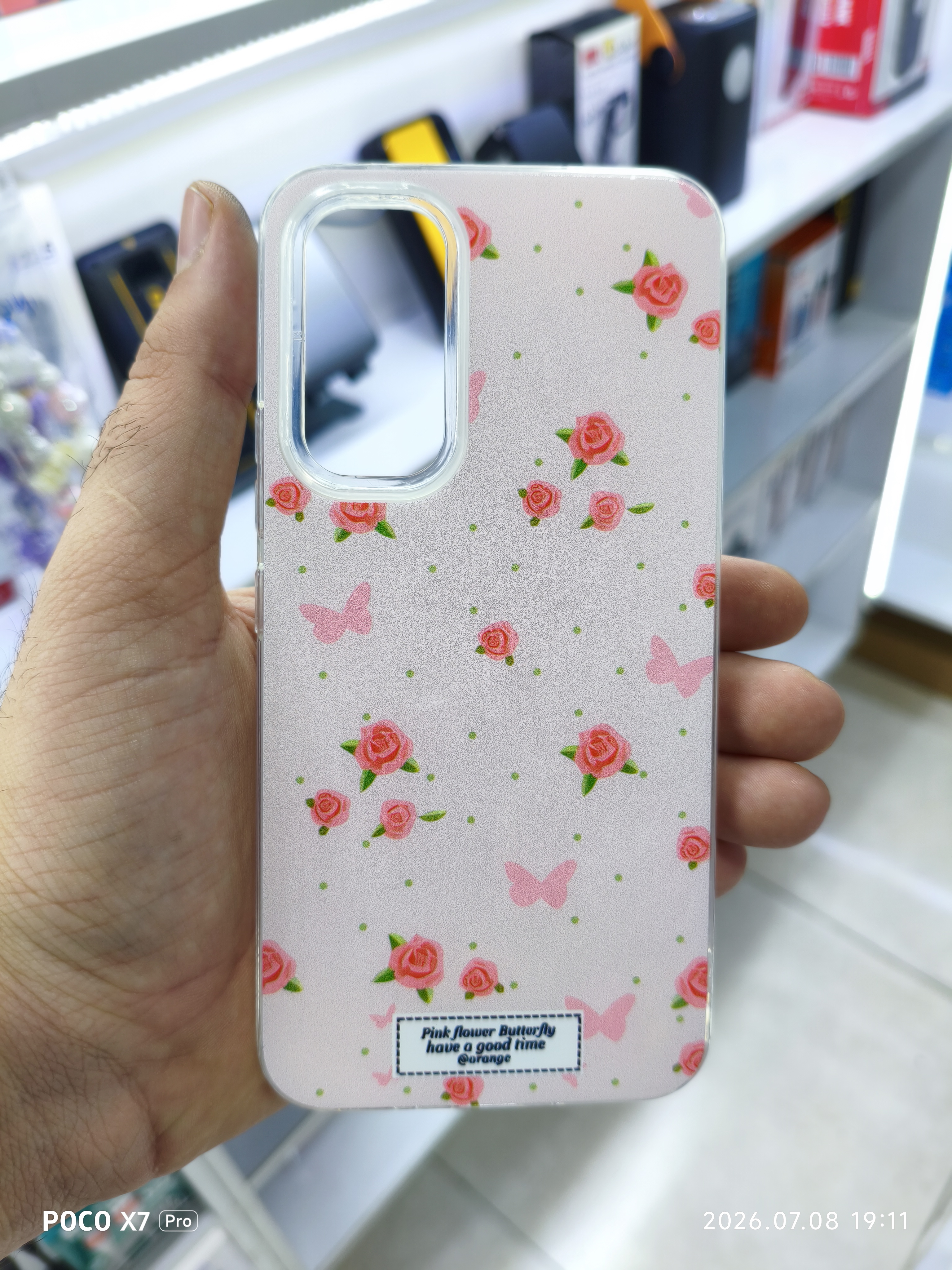 قاب گل رز فانتزی گوشی Samsung A54