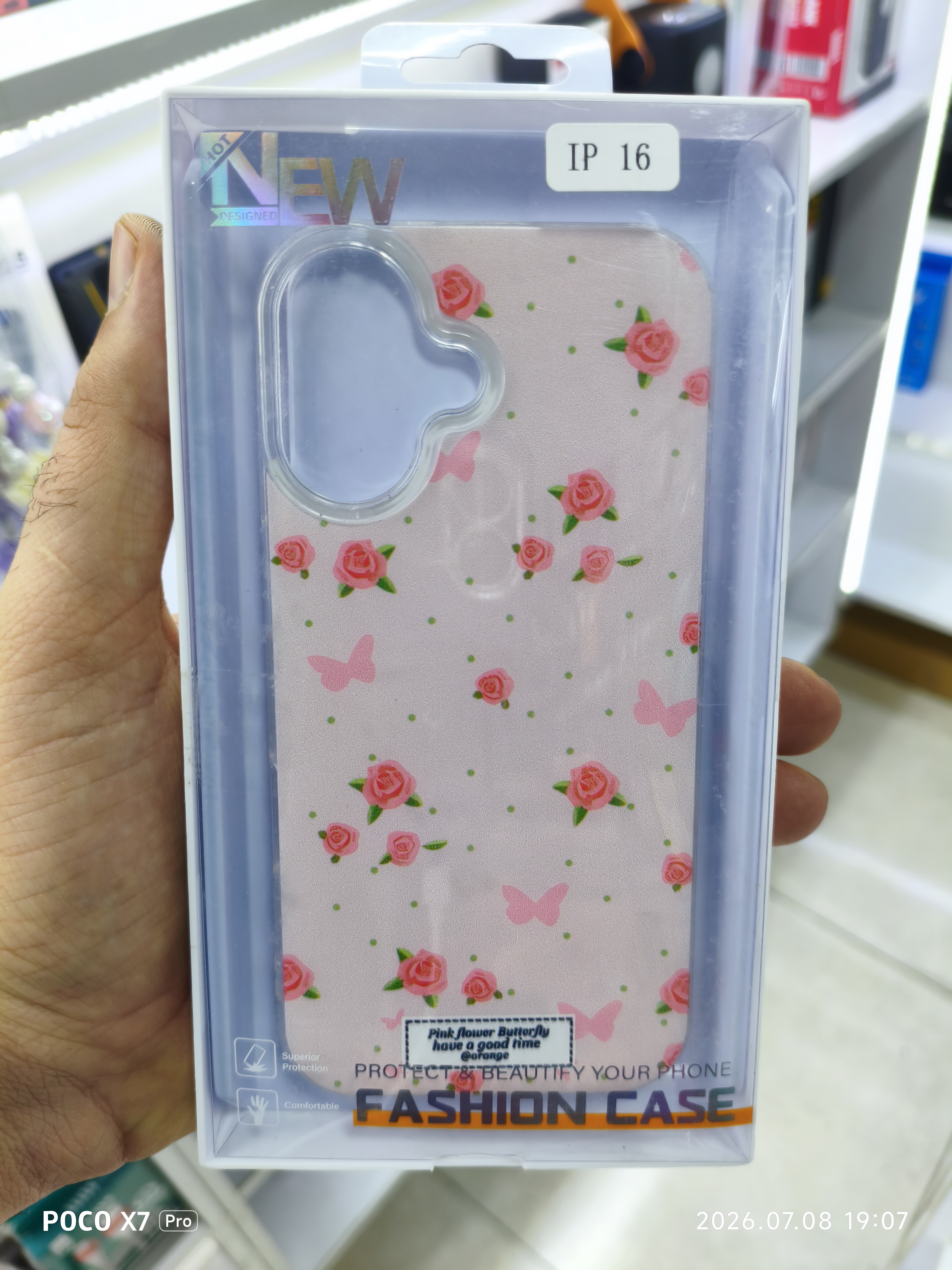 قاب گل رز فانتزی گوشی Iphone 16