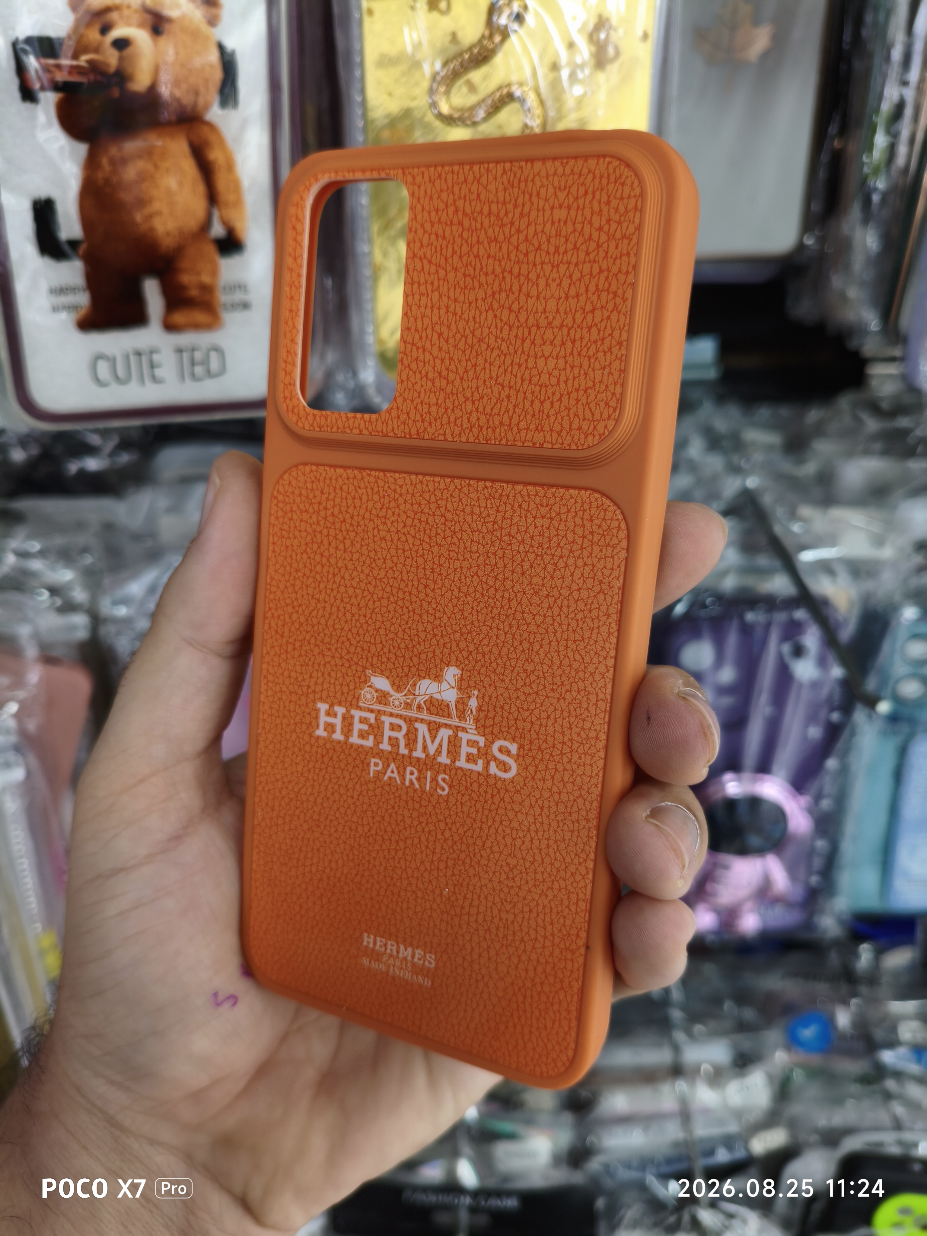 قاب Xiaomi Redmi Note 11 4g / Note 11s / Note 12sطرح هرمس Hermes | قاب لوکس و خاص نارنجی