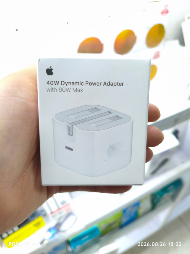آداپتور شارژ ۴۰ وات اپل اصلی | Apple 40W Dynamic Power Adapter با گارانتی یکساله